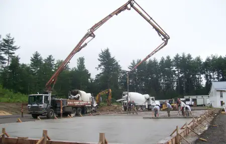 pumping concrete