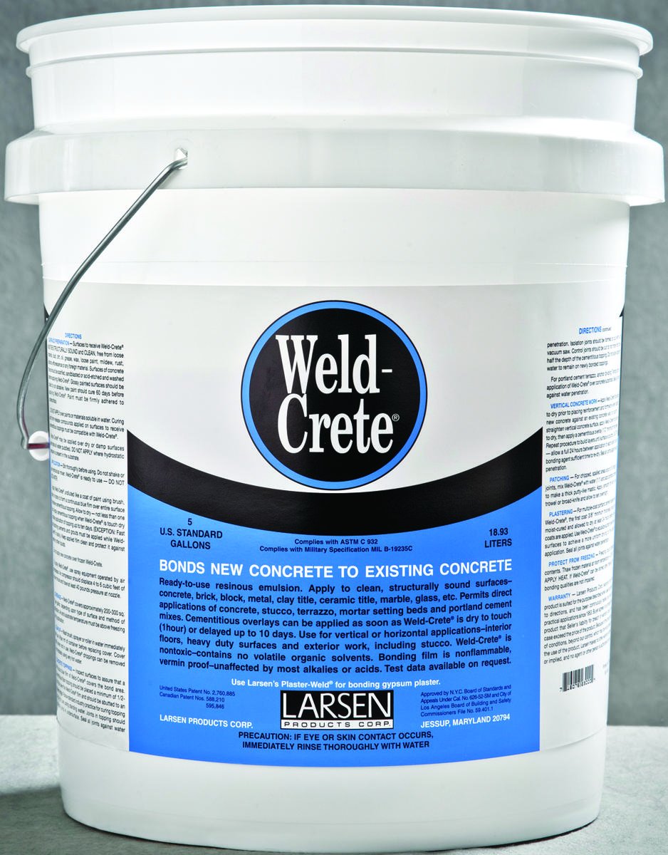 Weld-Crete concrete bonding agent